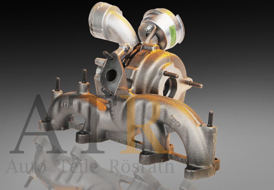 Turbolader Garrett (generalüberholt) für Audi, Seat, Skoda und Volkswagen – 96 Kw, ASZ, 720855-0005, 038253016F – Vorschau 3