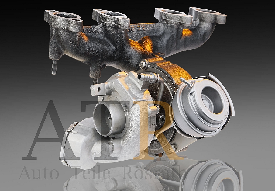 Turbolader Garrett (generalüberholt) für Audi, Seat, Skoda und VW – 103 Kw, BMP, BVD, BMM, 765261-0005, 03G253010 – Vorschau 3