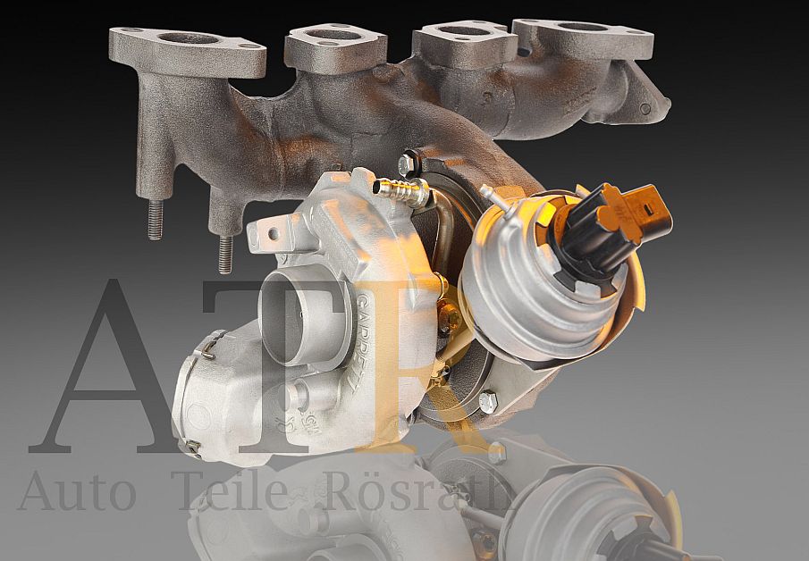 Turbolader Garrett (generalüberholt) für Audi, Seat, Skoda und VW – 125 Kw, BMN, BMR, BUY, BUZ, 03G253019N, 757042-0018 – Vorschau 3