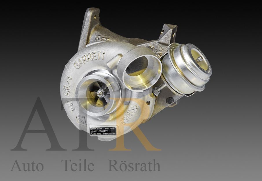 Turbolader Garrett (generalüberholt) für Mercedes-PKW C-Klasse und E-Klasse- 85-105 Kw, OM611.962, 6110960999, 711006