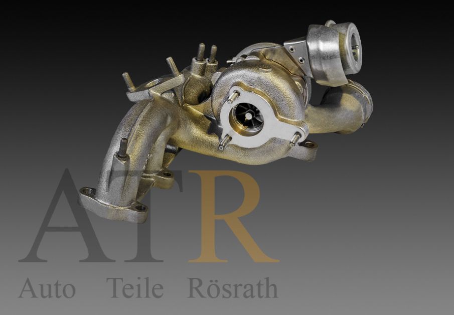 Turbolader KKK (generalüberholt) für Ford, Seat und VW – 1.9 TDI. 96-110KW, ASZ, BTB, 54399700005, 038253019H – Vorschau 3