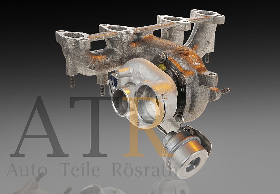 Turbolader KKK (generalüberholt) für Seat, Skoda und VW – 1.9 TDI – 96 Kw, ASZ, 5439 988 0023, 038253010E