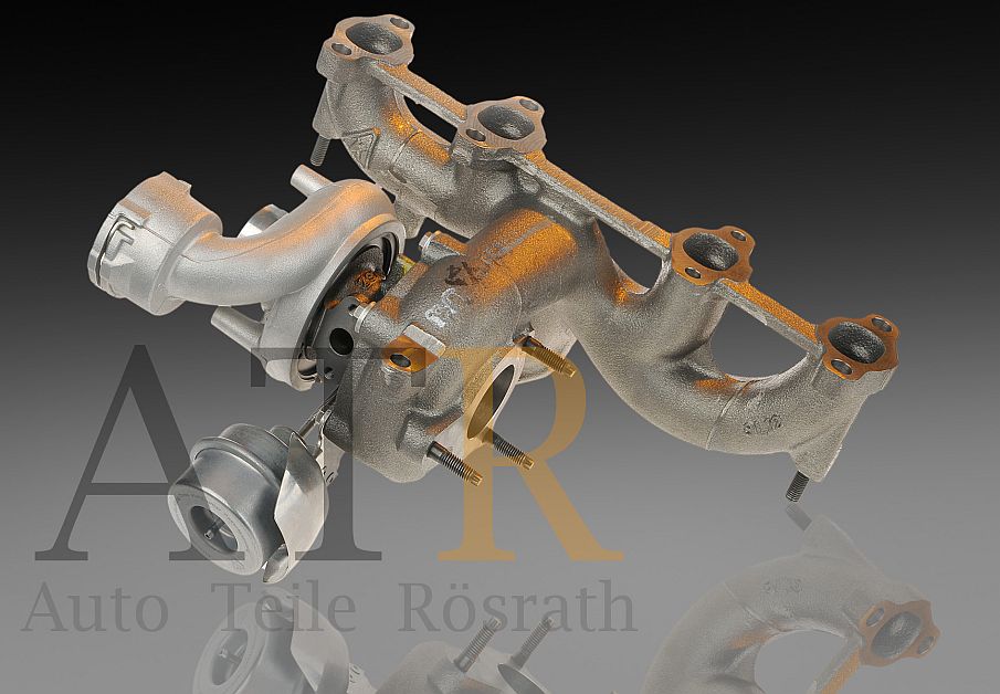 Turbolader KKK (generalüberholt) für Seat, Skoda und VW – 1.9 TDI – 96 Kw, ASZ, 5439 988 0023, 038253010E – Vorschau 3