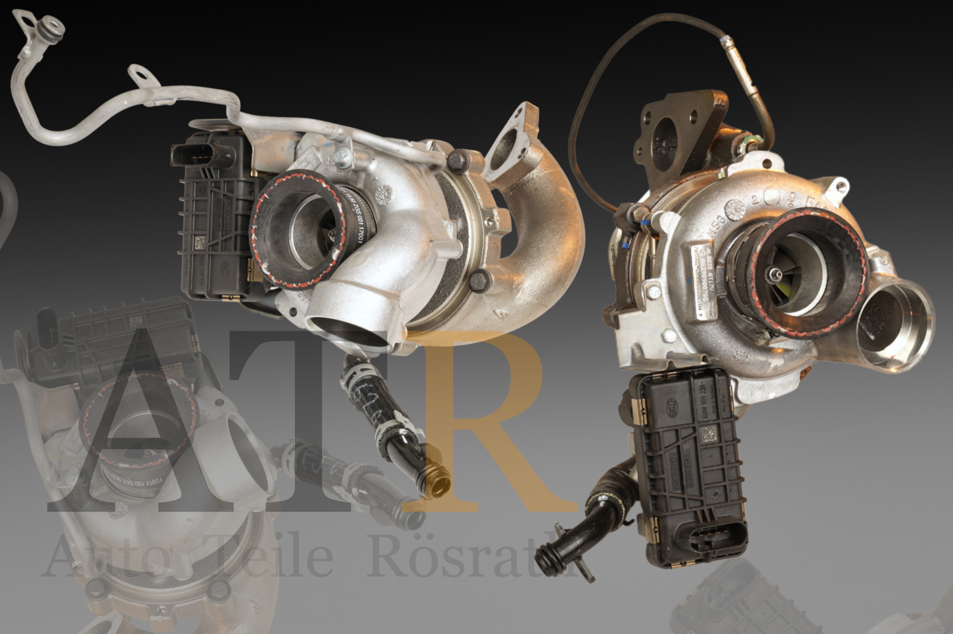 Turbolader GARRETT (neu) links und rechts für Mercedes-Benz- 230-235 Kw, OM629, 765001, 765002